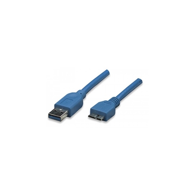 Product Καλώδιο USB Techly USB3.0 Male Typ A-Male Micro B, 0.5m Blue base image