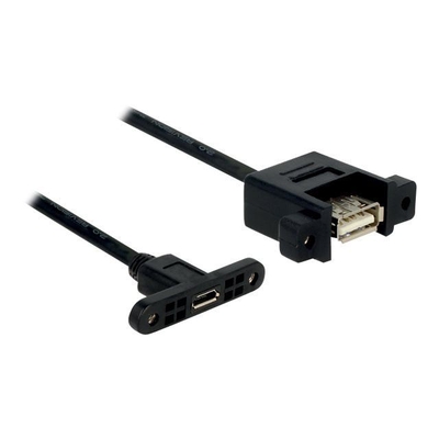 Product Καλώδιο USB Delock A -> Micro-B F/F 0.25m Installation base image