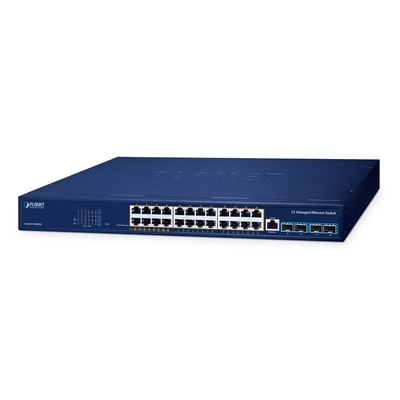 Product Network Switch Planet 24-Port PoE+ Managed GS-6311-24HP4X base image