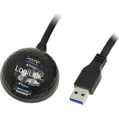 Product USB Hub Logilink A -> A M/F 1.50m ext. sw with stand base image