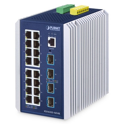 Product Network Switch Planet Industrial 16-Port Managed IGS-6325-16T4X base image