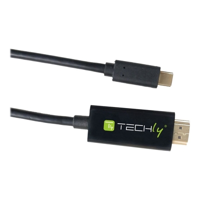 Product Καλώδιο USB Techly USB Type-C ST to HDMI 2.0 4K, 2m, Black base image
