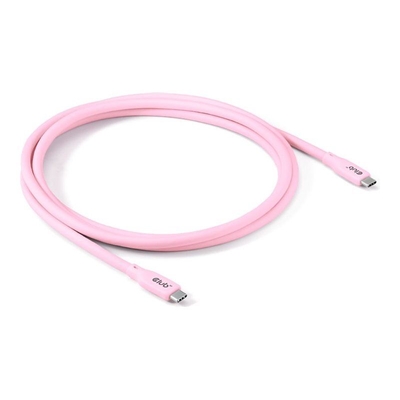 Product Καλώδιο USB Club 3D Lifestyle USB-C PD 240W,20Gbps 2m pink M/M retail base image