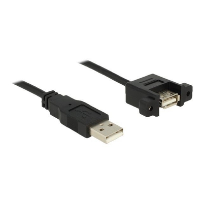 Product Καλώδιο USB Delock A -> A M/F Bu for installation 0.25m base image