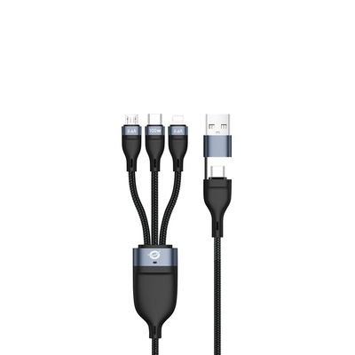 Product Καλώδιο USB Conceptronic USB-C/A 3.0 -> 3-in-1 100W 1.50m 480Mbps base image