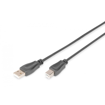Product Καλώδιο USB Digitus USB 2.0 connection cable Typ A -B M/M 1.8m, be base image