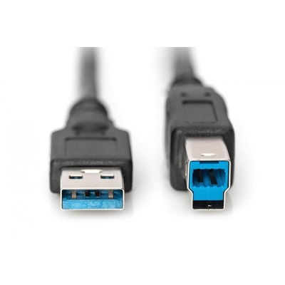 Product Καλώδιο USB Digitus USB 3.0 connection cable Typ A -B M/M 1.8m, sw base image