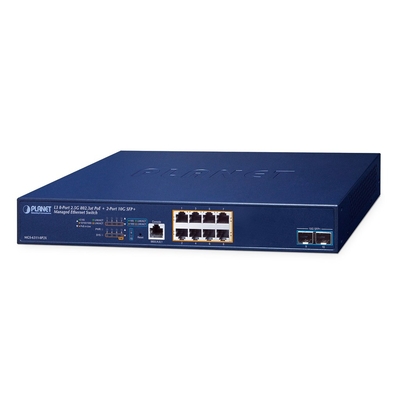Product Network Switch Planet 8-Port PoE+ Managed MGS-6311-8P2X base image