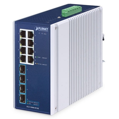 Product Network Switch Planet Industrial 8-Port IGS-1000-8T4X base image