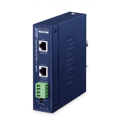 Product Network Switch Planet Industrial Single Port PoE++ Splitter IPOE-176S base image