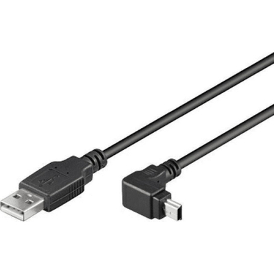 Product Καλώδιο USB Techly USB 2.0 Kabel, A-male to Mini-B-male, 1.8m, sw base image