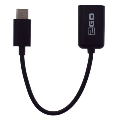 Product Αντάπτορας USB 2GO USB OTG Host USB Type-C 15cm Black base image