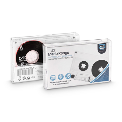 Product Αξεσουάρ Ήχου MediaRange audio cassette C90 90min Type1 normal bias transp. base image