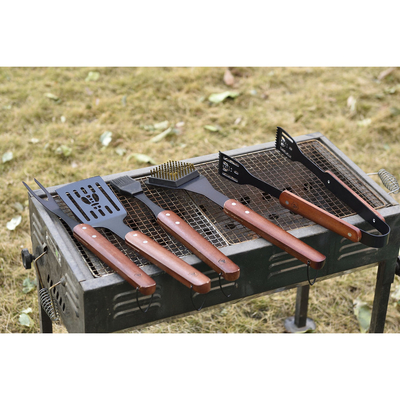 Product Σετ Εργαλείων BBQ Laguiole set rubberwood 5 pieces. base image
