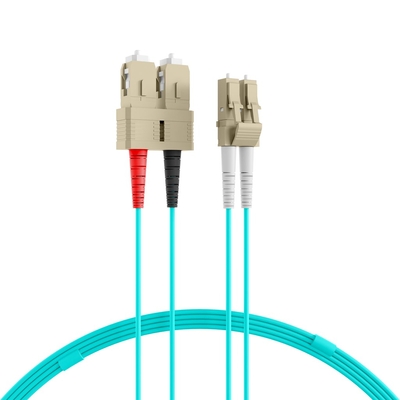 Product Καλώδιο Οπτικής Ίνας EFB Duplex Jumper LC-SC 50/125, OM3, LSZH, aqua, 2.0mm, 1m base image