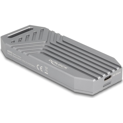 Product Θήκη για Σκληρό Δίσκο Delock M.2 NVMe SSD USB 40 Gbps - tool-free base image