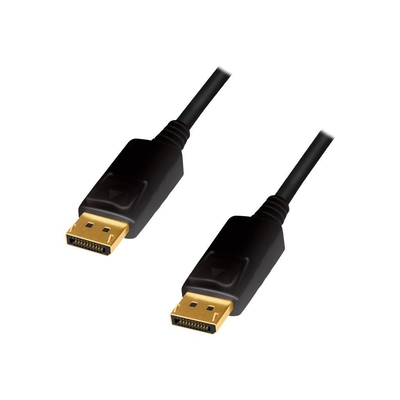 Product Καλώδιο Displayport Logilink DP/M to DP/M,4K/60Hz,CCS,Black,5m base image