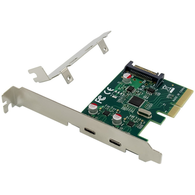 Product Controller Conceptronic PCI Express Card 2xPort USB 3.2 Gen2 Typ-C sw base image