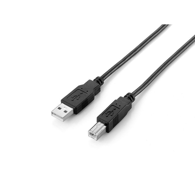 Product Καλώδιο USB Equip USB2.0 A-B M/M 2.00m Black polybag base image