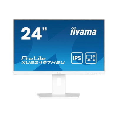 Product Monitor 23,8" Iiyama 60,5cm XUB2497HSU-W2 16:9 HDMI+DP+2xUSB Lift base image