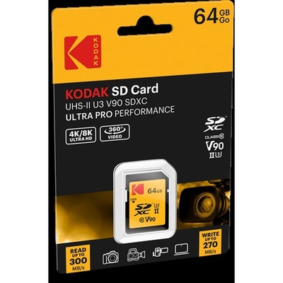Product Κάρτα Μνήμης SD 64GB Kodak UHS-II U3 V90 Ultra Pro base image