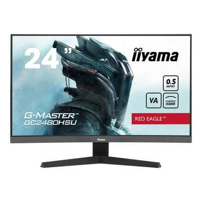 Product Monitor 24" Iiyama 60.5cm GC2480HSU-B1 16:9 2xHDMI+DP+USB Curv. base image
