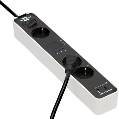 Product Πολύπριζο με USB Brennenstuhl Ecolor 3-way White/Black base image