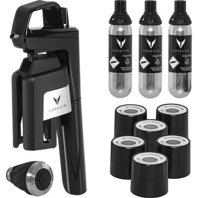 Product Αξεσουάρ Ποτών Coravin Black Timeless Six + 6 pcs. base image