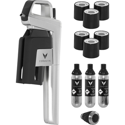 Product Αξεσουάρ Ποτών Coravin silver Timeless Six + 12 pcs. base image