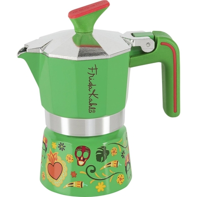 Product Μπρίκι Espresso Pedrini 2TZ FRIDA KAHLO, Green base image