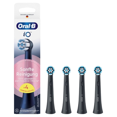 Product Ανταλλακτικές Κεφαλές για Οδοντόβουρτσα Oral-B iO Sanfte Reinigung Black 4er base image