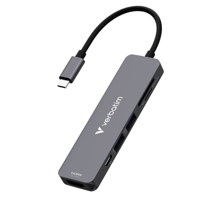 Product Docking Station Verbatim Type-C Essentials Multi 6 Port/card read. 32156 base image