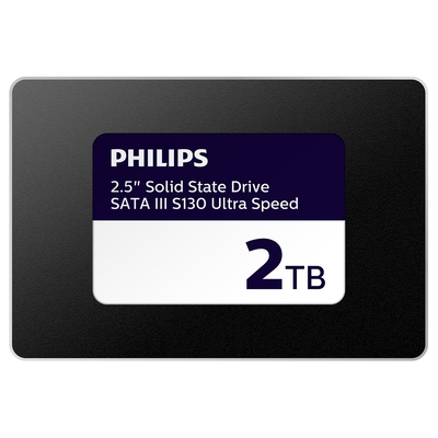 Product Σκληρός Δίσκος SSD 2TB Philips Internal 2.5 SATA III S130 Ultra Speed base image