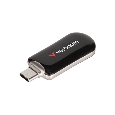 Product USB Flash 64GB Verbatim Plectra Black Type-C 30224 base image