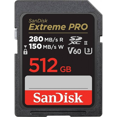 Product Κάρτα Μνήμης SDXC 512GB SanDisk Extreme Pro UHS-II C10 U3 V60 base image