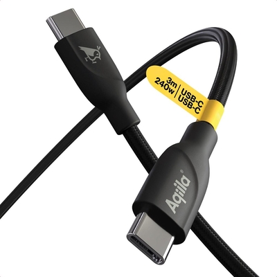 Product Καλώδιο USB Aqiila Cablebird CB13 Char-/Sync 240W Type-C 3m base image