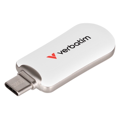Product USB Flash 256GB Verbatim Plectra White Type-C 30230 base image