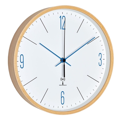 Product Ρολόι Τοίχου TFA 60.3524.06 with blue numbers and hands base image
