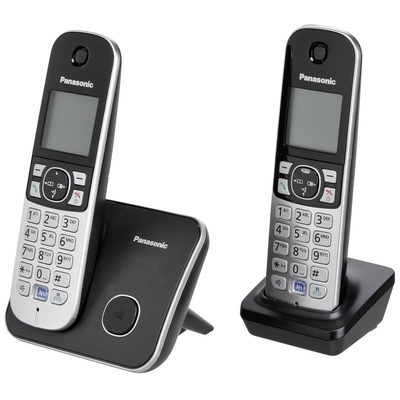 Product Ασύρματο Τηλέφωνο Panasonic KX-TG6812GB Black base image