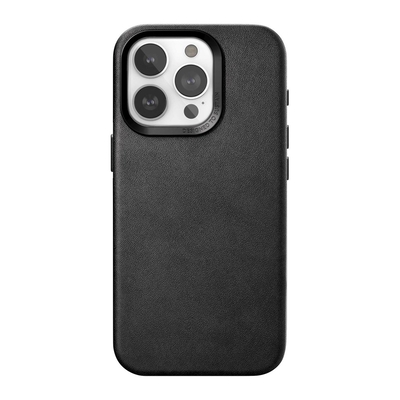 Product Θήκη Κινητού Woodcessories Bio Leather MagSafe iPhone 15 Pro Black base image