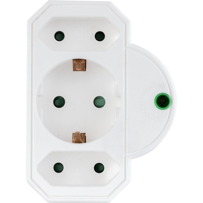 Product Ταφ REV 3-fach with Surge protection, White base image