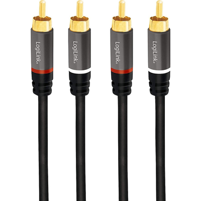Product Καλώδιο RCA Logilink 2x RCA male - 2x RCA male 1.5m CA1203 base image