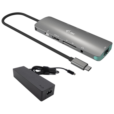 Product Docking Station i-tec USB-C Metal Nano / HDMI / LAN / Card Reader / PD 100W base image