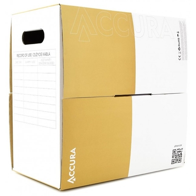 Product Καλώδιο Δικτύου Accura UTP 100Mb/s 305.0m CCA μονόκλωνο κόκκινο base image