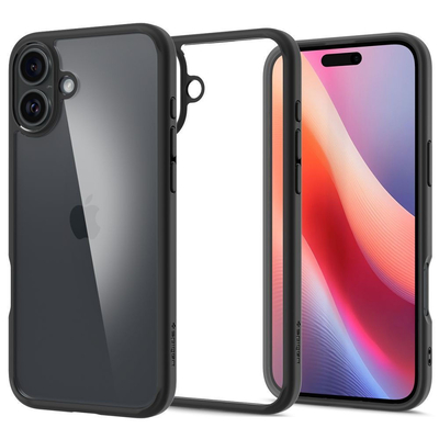 Product Θήκη Κινητού Spigen Ultra Hybrid για iPhone 16 – μαύρο ματ base image