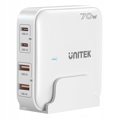 Product Φορτιστής Πρίζας GaN Unitek 70W με 2x USB-A & 2x USB-C base image