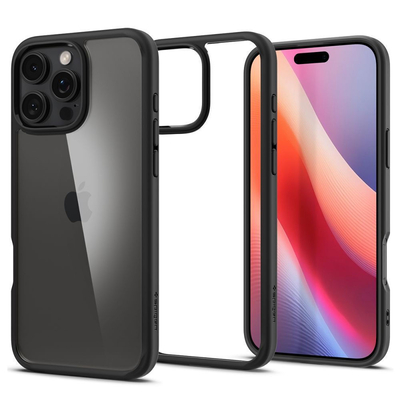 Product Θήκη Κινητού Spigen Ultra Hybrid για iPhone 16 Pro – μαύρο ματ base image