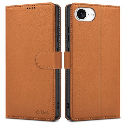 Product Θήκη Κινητού Tech-Protect Wallet για iPhone 16E – saddle brown base image