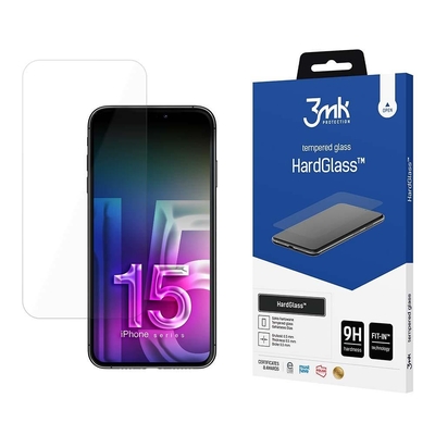 Product Screen Protector 3MK HardGlass για Apple iPhone 15 base image
