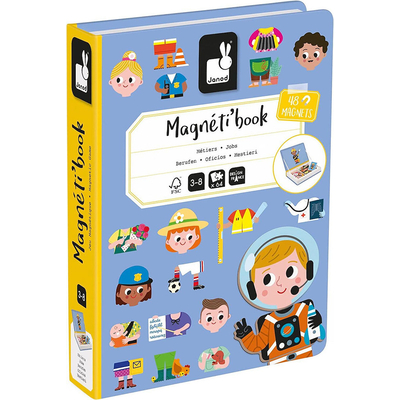 Product Παιχνίδι Κατασκευών Janod Magnetibook Επαγγέλματα base image